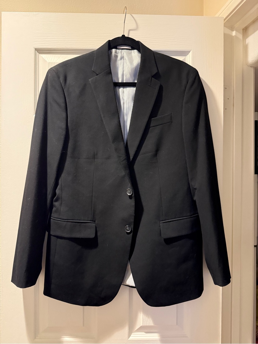 JF J.Ferrar Men's Sport Coat Black Blazer